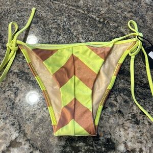 NWT Beach Vida Bling Bikini Swim Bottom.  Cheeky. Size Small